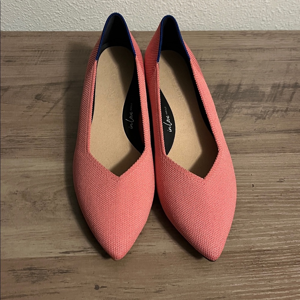 Rothys The High Point In Love Insole Heels Womens 7.5 Pink